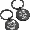 New ENSIANTH Ensianth Nadja And Laszlo Gift His Good Lady Wife Her Big Crazy Wild Bear Keychain Couple Keychain Valentine'S Day Gift