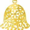 Clearance Jewelry America Jewelry America 14K Solid Yellow Gold Textured Filigree Hamsa Hand Of Fatima Pendant