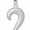 New Unknown 925 Sterling Silver Charm Question Mark Pendant Necklace