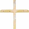 Best Kooljewelry Kooljewelry 10K Tricolor Gold Cross Pendant, 1.8 Inch