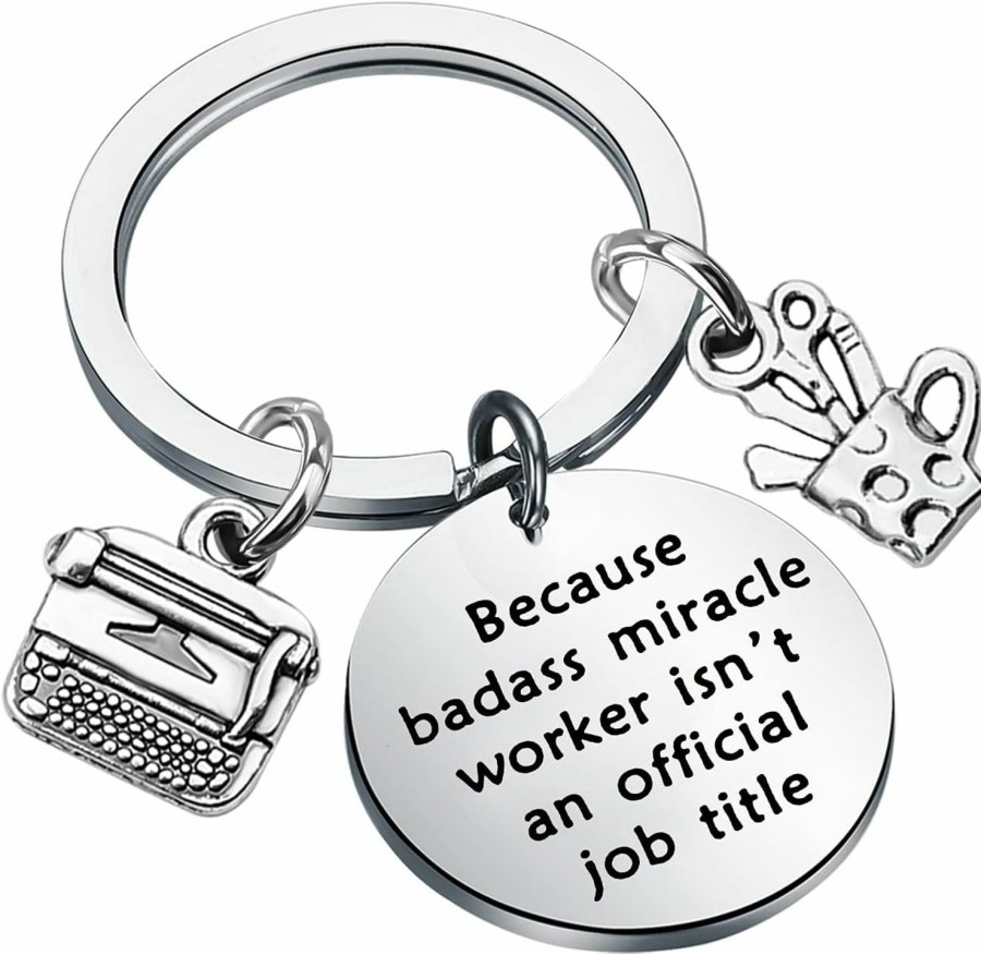 Clearance bobauna Bobauna Administrative Assistant Keychain Secretary Gift For Assistant Employee