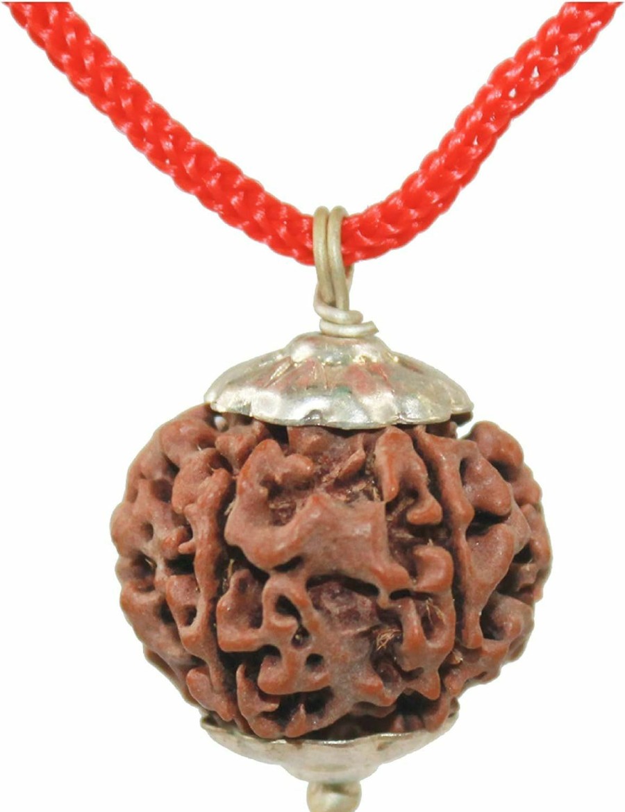 Wholesale IS4A Is4A 100% Original & Natural Rudraksha Pendant (Locket) Silver Pendant