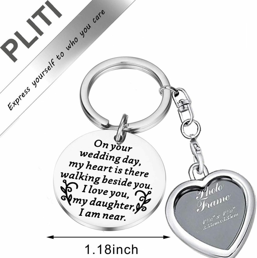 Hot PLITI Pliti Bridal Bouquet Photo Charm Family Member Lost Remembrance Piece Wedding Memorial Bouquet Charm Photo Wedding Memorial Gift For Mom/Dad Bride Wedding Gift