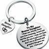 Best PLITI Pliti Bonus Daughter Gift Form Mom Dad Stepdaughter Gift Unbiological Daughter Gift To My Bonus Daughter Keychain