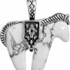 Online American West Jewelry American West Jewelry Sterling Silver Women'S Pendant Enhancer Choice Of Gemstone Color Horse Design