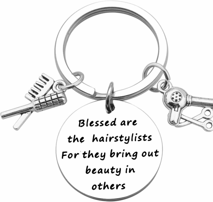 Online FOTAP Fotap Hairstylists Gift Blessed Are The Hairstylists For They Bring Out Beauty In Others Keychain Cosmetology Graduate Gift