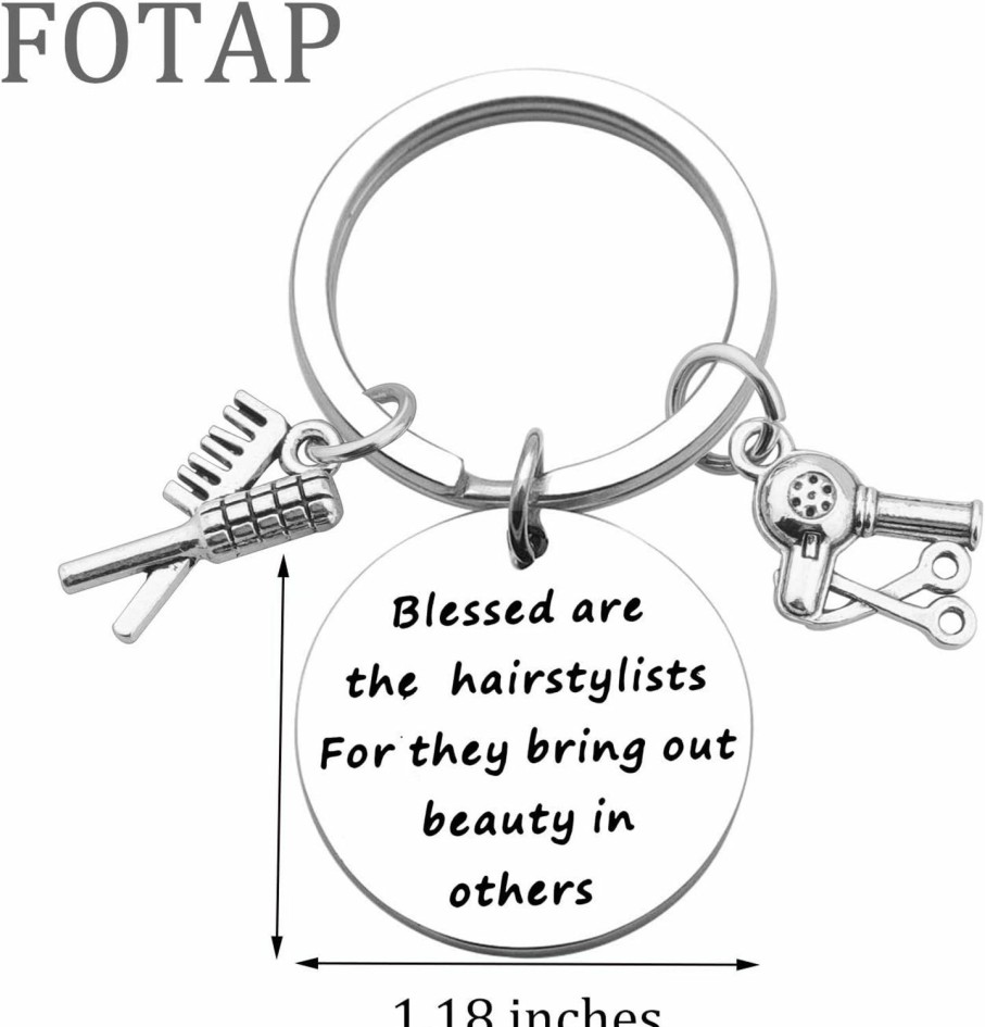 Online FOTAP Fotap Hairstylists Gift Blessed Are The Hairstylists For They Bring Out Beauty In Others Keychain Cosmetology Graduate Gift