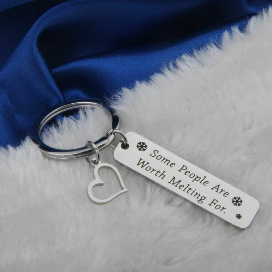 New FEELMEM Feelmem Best Friend Gift Some People Are Worth Melting For Keychain Friendship Jewelry Bff Birthday Gift Christmas Gift