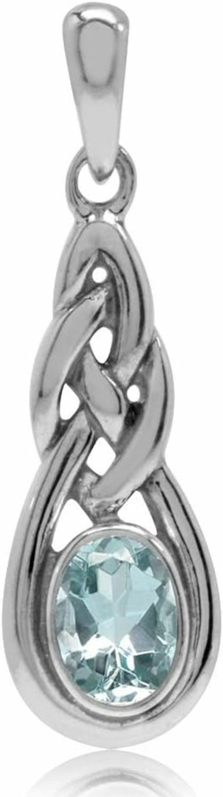 Online Silvershake Silvershake 6X4Mm Oval Shape 925 Sterling Silver Celtic Knot Pendant