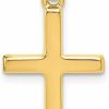 Clearance Sonia Jewels 14K Yellow Gold Cross Pendant Charm - 1\" Inch - 28Mm X 13Mm - Jewelry Gifts For Women Wife Mom Gifts For Men Husband Dad