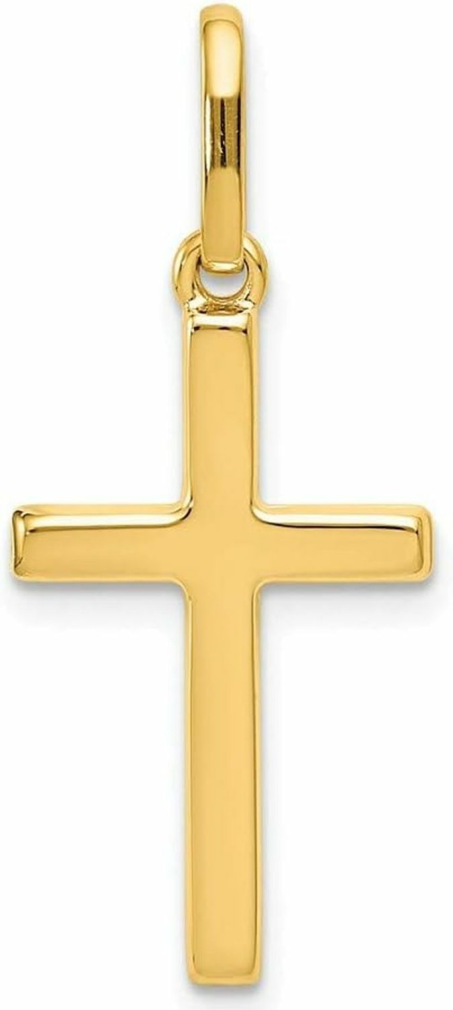 Clearance Sonia Jewels 14K Yellow Gold Cross Pendant Charm - 1\" Inch - 28Mm X 13Mm - Jewelry Gifts For Women Wife Mom Gifts For Men Husband Dad