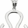 Hot Astrology Jewelry .925 Sterling Silver Zodiac Astrological Sign Charm Personalized Pendant Necklace - Choice Of Symbol & Chain Length