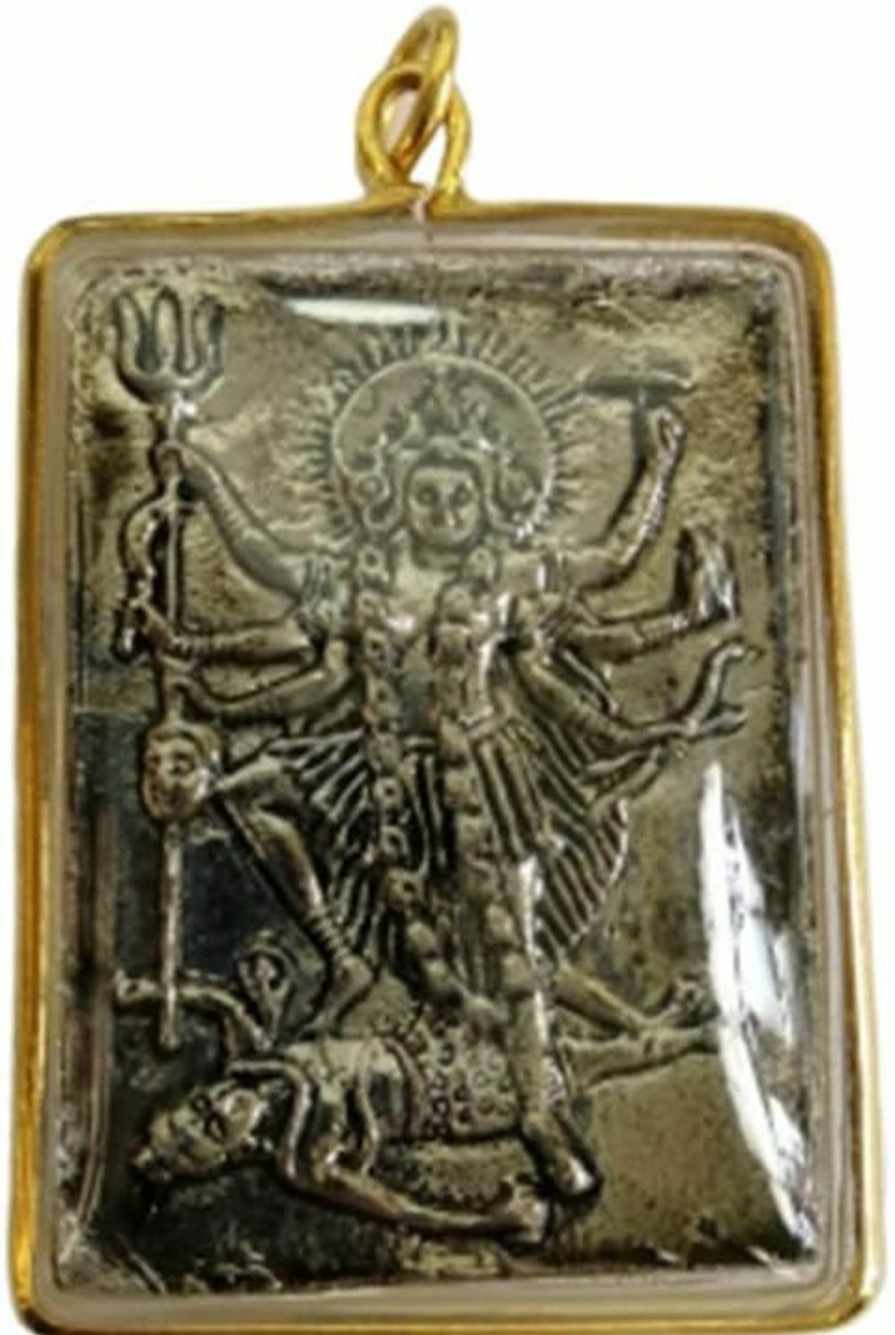 Best poppip Hindu Goddess Mha Kali Devi U-Ma Gold Plated Pendant Protect Destroy Evil Harm