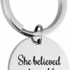 Clearance Jude Jewelers Jude Jewelers Stainless Steel Inspirational Mantra Family Secret Worlds Mother Father'S Day Keychain Pendant