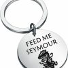 Best BLEOUK Bleouk Little Shophorrors Inspired Keychain Horror Movie Fans Gift Spooky Horror Musical Feed Me Seymour