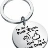 Online FEELMEM Feelmem Book Lover Gift Reading Lover Gift Book Keychainbook Club Keyring Gift