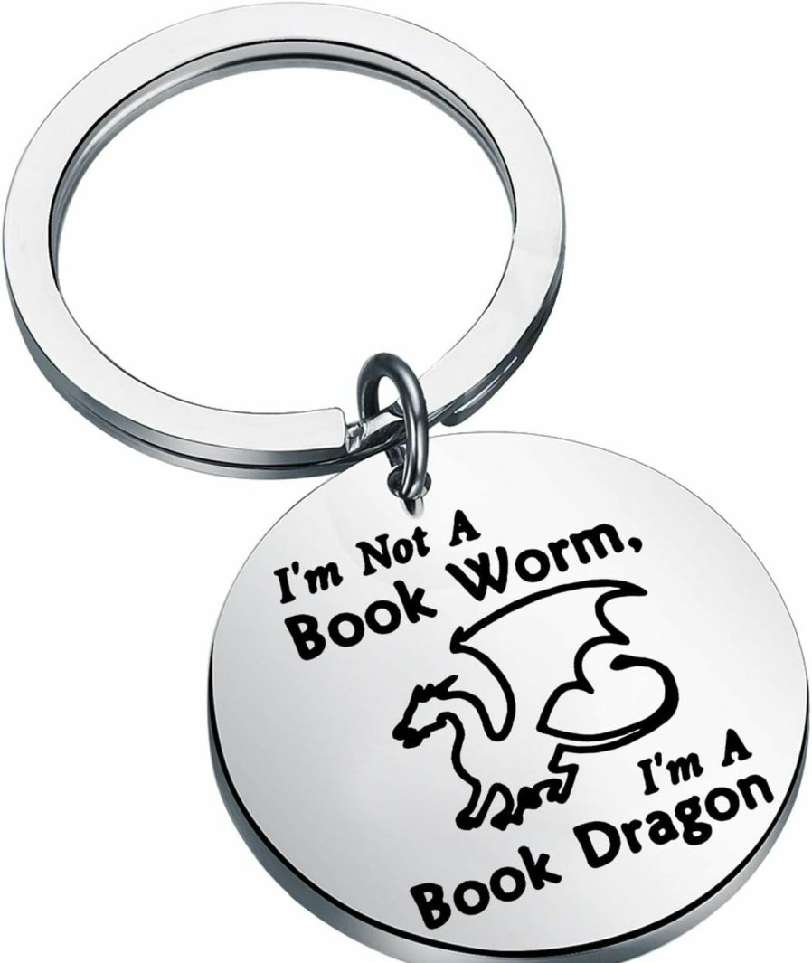 Online FEELMEM Feelmem Book Lover Gift Reading Lover Gift Book Keychainbook Club Keyring Gift