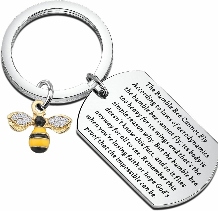 Online TIIMG Tiimg Bumble Bee Keychain Encouragement Gift Gift For Bee Lover Best Friend Gift