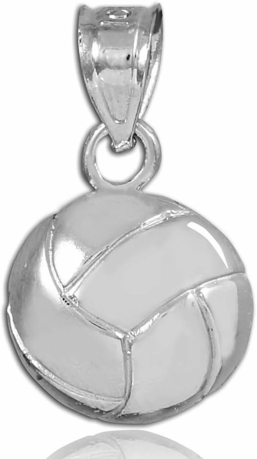 Best Claddagh Gold Sports Charm .925 Sterling Silver Beach Volleyball Charm Pendant Necklace - Choice Of Pendant Only Or Chain Length