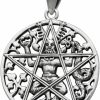 Wholesale Dryad Design Dryad Design Sterling Silver Pagan God Cernunnos Pentacle Pentagram Pendant