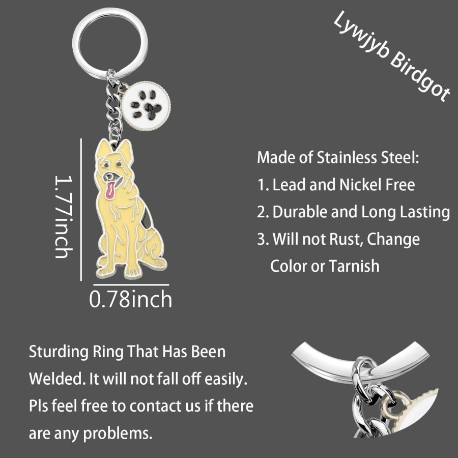 Best Lywjyb Birdgot Lywjyb Birdgot German Shepherd Gift German Shepherd Dog Keychain German Shepherd Lover Gift For Daughter