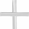 Hot Jewelry America Jewelry America 14K White Gold Simple Religious Cross Pendant