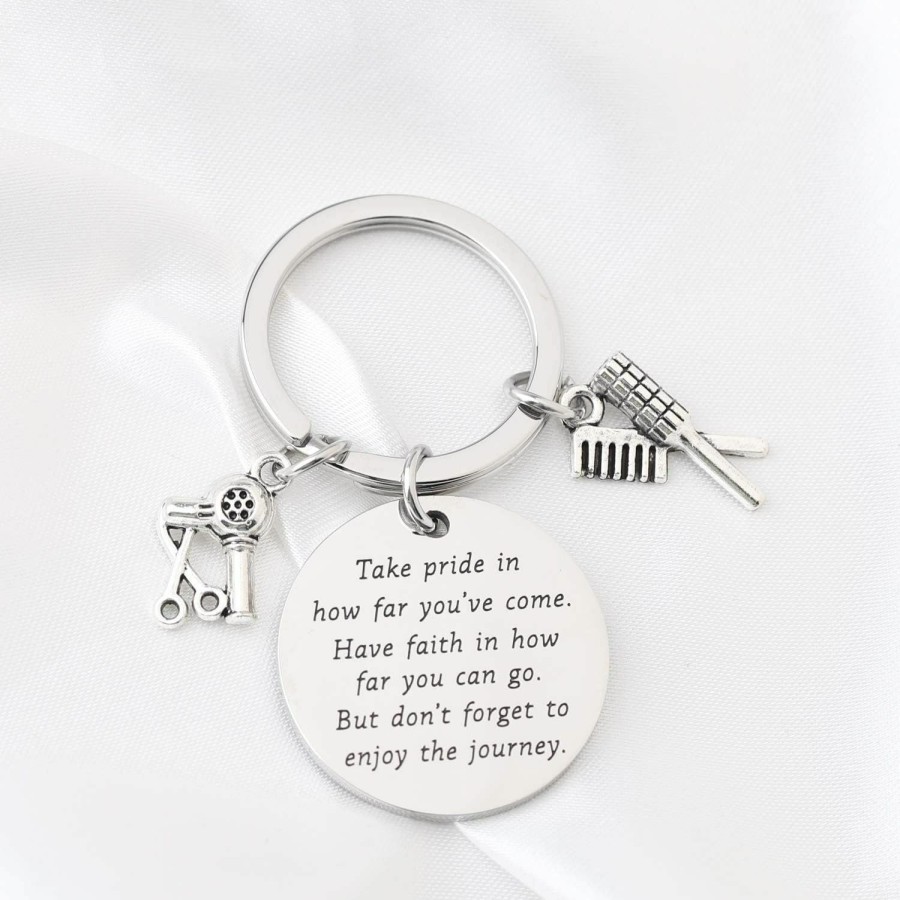 Online FUSTMW Fustmw Hair Stylist Graduation Gift Hairdresser Keychain Cosmetology Graduation Gifts