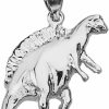 Online Claddagh Gold Animal Kingdom Solid 925 Sterling Silver Spinosaurus Dinosaur Charm Pendant