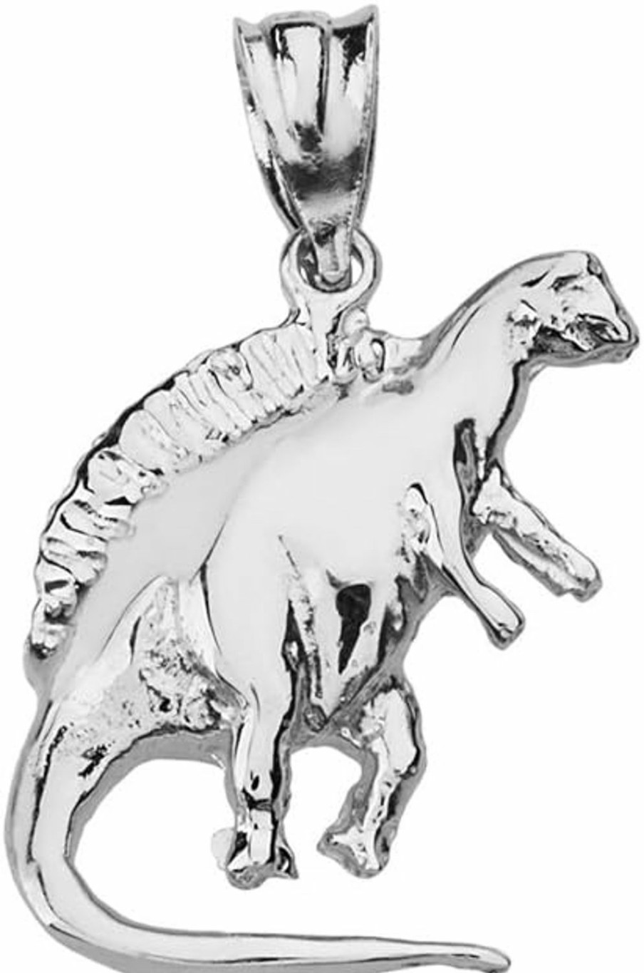 Online Claddagh Gold Animal Kingdom Solid 925 Sterling Silver Spinosaurus Dinosaur Charm Pendant