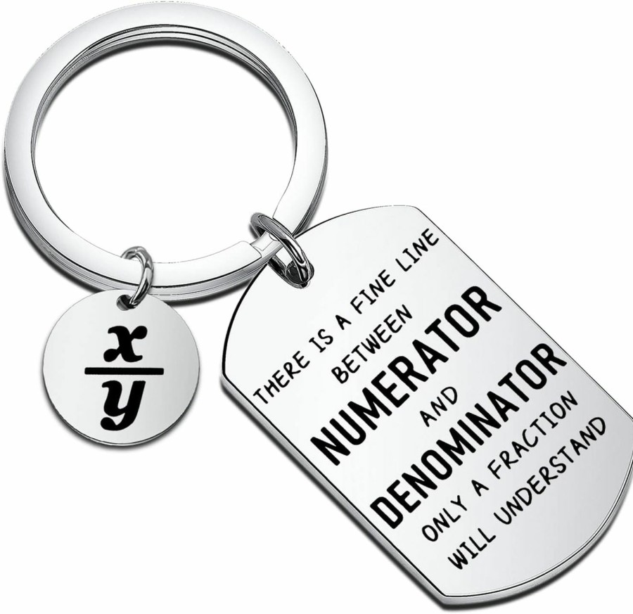 Online TIIMG Funny Math Teacher Keychain School Math Teacher Lover Gift Teacher Thank You Gift Graduation Gift