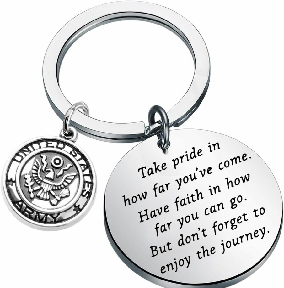 Best FUSTMW Fustmw Army Keychain Gift Military Deployment Gifts Army Graduation Gifts Take Pride