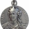 Online I G J Saint Barbara Silver Tone Medal - Patroness Of Firefighters - Made In Italy