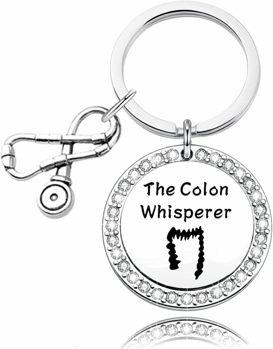 New TTJHGYQO Ttjhgyqo Gastroenterologist Gift The Colon Whisperer Keychain Proctologist Gift Gastroenterology Doctors Nursegift