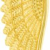 Wholesale Jewelry America Jewelry America Solid 14K Yellow Gold Textured Angel Wing Charm Pendant