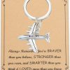 Clearance FUSTMW Fustmw Airplane Keychain Aviation Gift Pilot Flight Attendant Gift For Airplane Lovers Aircraft Plane Keychain Air Force Gift