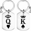 Online PLITI Pliti Couple Gift King And Queen Keychain Set Of 2 For Wife Husband Boyfriend Girlfriend