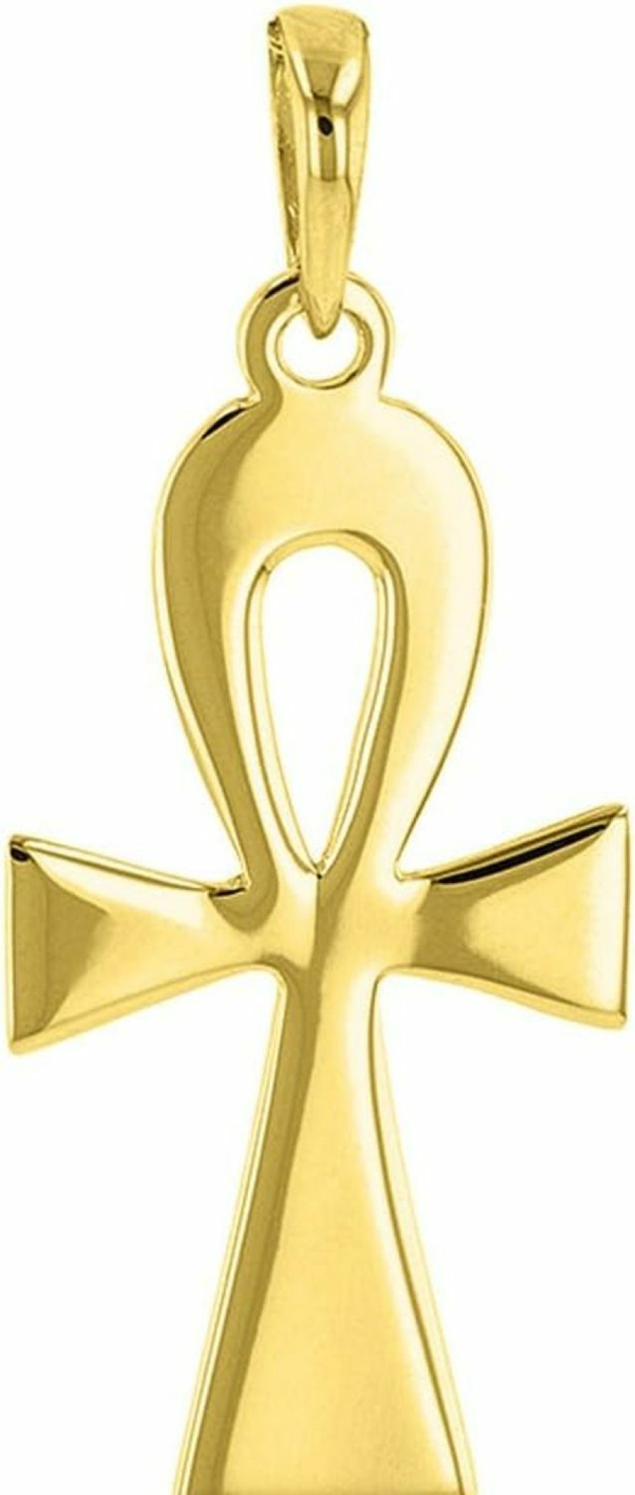 Online Religious by Jewelry America Religious By Jewelry America Solid 14K Yellow Gold Egyptian Ankh Cross Pendant With High Polish