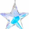 Hot Gem Avenue Gem Avenue Star Shape Austrian Crystal 925 Sterling Silver Charm Pendant For Women