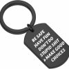 New ENSIANTH New Driver Keychain Be Safe Have Fun Don'T Do Stupid Shit Go Away To College Gift Long Distance Gift