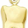 Clearance Generic 10K Solid Gold Dainty Human Tooth Pendant, Dental Charm Jewelry Gifts For Students, Gift For Dentist