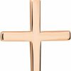 Clearance Jewelry America Jewelry America 14K Solid Rose Gold Classic Plain Religious Cross Pendant