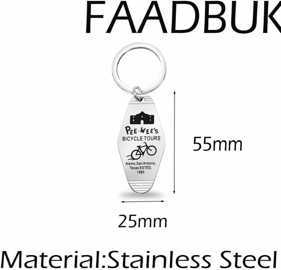 Hot FAADBUK Faadbuk Herman Fan Gift Herman Playhouse Inspired Keychain Bicycle Tv Movie Gift