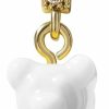 Wholesale Generic Mag & Pierce Gold Gummy Bear Pendant - Teddy Bear Charms With Cubic Zirconia For Necklaces, Bracelets, Chains, Keychains - Jewelry For Women, Men, Girls, Boys And For Gifts - Small - Snow