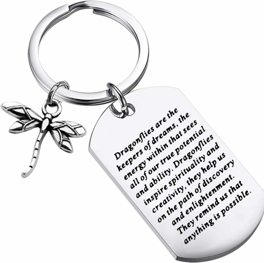 New MYOSPARK Myospark Dragonfly Keychain Graduation Gift Dragonfly Lovers Gift Encouragement Gifts For Her