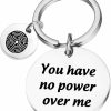 Online PLITI You Have No Power Over Me Inspirational Keychain For Best Friend Bff Encouragement Jewelry Gift (No Power Over Me)