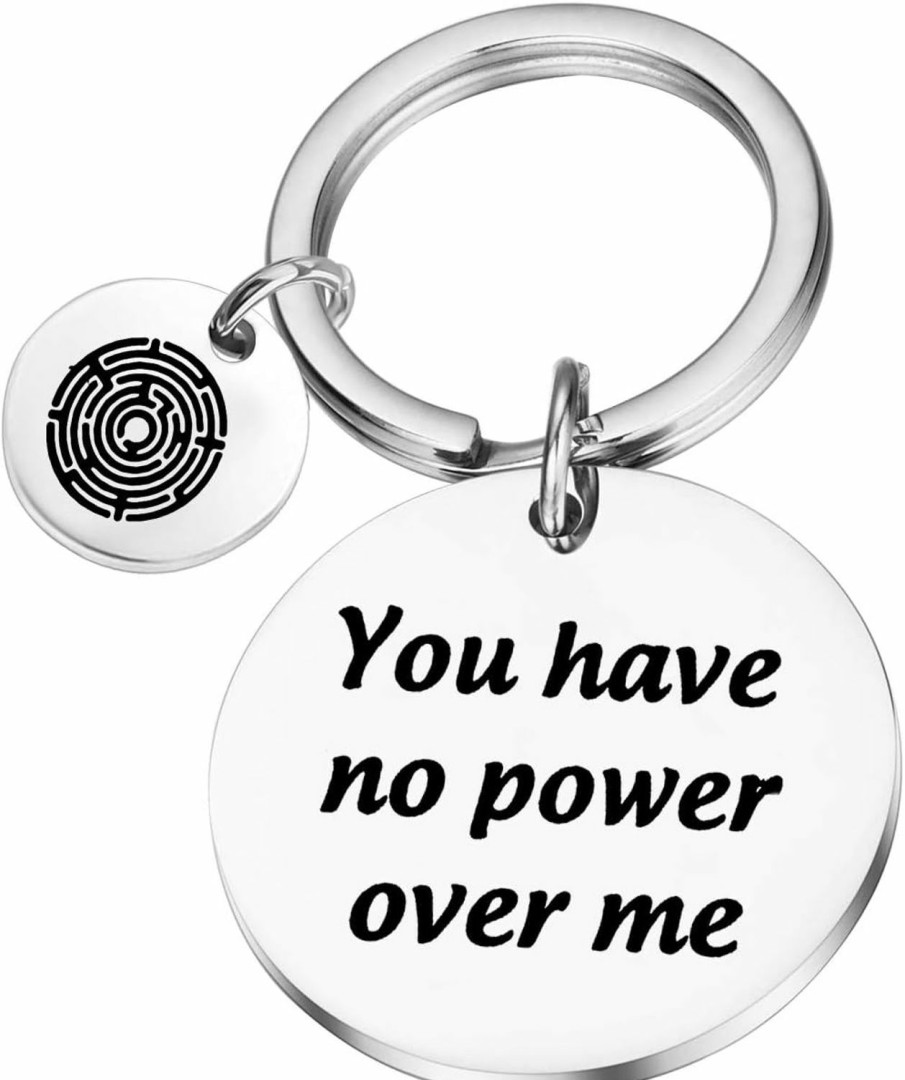 Online PLITI You Have No Power Over Me Inspirational Keychain For Best Friend Bff Encouragement Jewelry Gift (No Power Over Me)