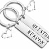 Clearance bobauna Bobauna Geek Set Keychain Soul Eater Inspired Anime Jewelry Gift For Couple Best Friend (Weapon & Meister K-S)