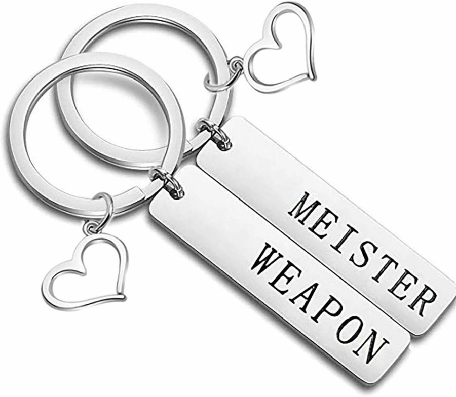 Clearance bobauna Bobauna Geek Set Keychain Soul Eater Inspired Anime Jewelry Gift For Couple Best Friend (Weapon & Meister K-S)