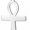 Clearance AeraVida Aeravida Minimalist Uni Coptic Ankh Cross Ornament Religious Faith Symbol 925 Sterling Silver Pendant, 23X42Mm