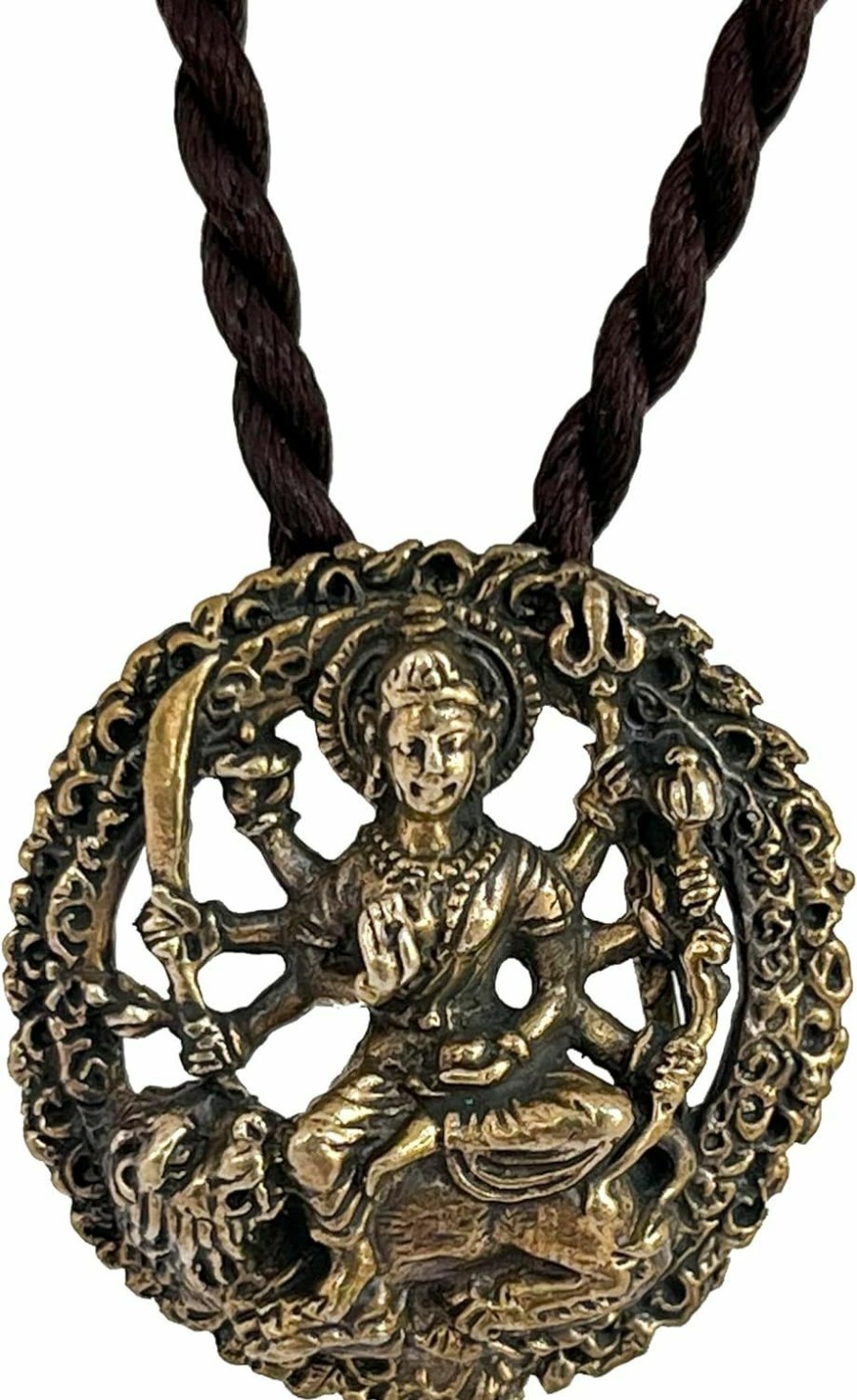 Hot Artschatz Artschatz Durga (Sanskrit: ) Round Brass Pendant